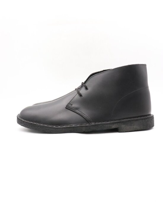 Clarks Originals Desert Boots Men\'s 12 M Black Leather Chukka Ankle Crepe Sole main image 5